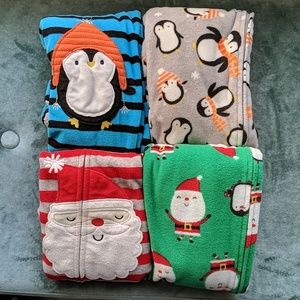 Lot of four 2T footed pajamas
